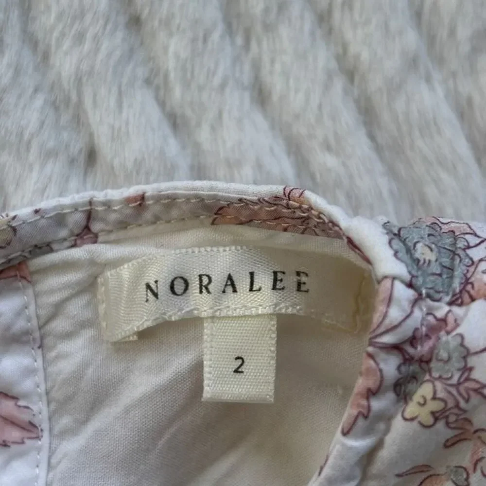 Noralee Girls Size 2 Floral Dress Puff Sleeve Tiered Lined Cottagecore